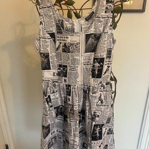 Retrolicious Doggie Inspired Skater Dress Size S